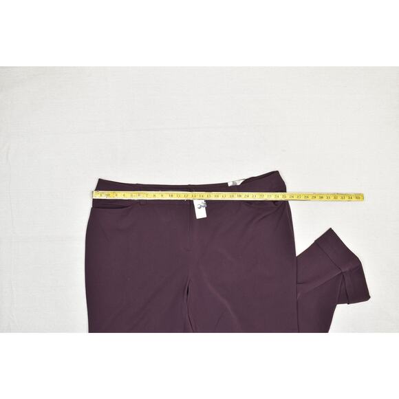 NEW Lane Bryant Women's Houston Trouser Wide Leg Pants Purple Size 28 NWT - Picture 6 of 8